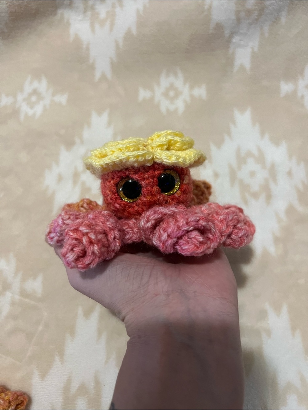 Crocheted Flower Octopus 🌼